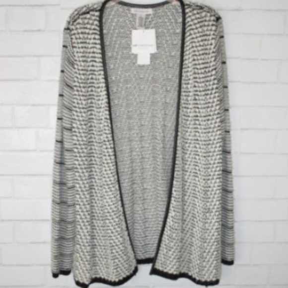 Liz Claiborne Sweaters - NWT Liz Claiborne Open Front Knit Cardigan Large